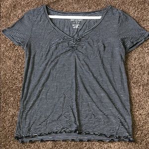 Striped american eagle tee